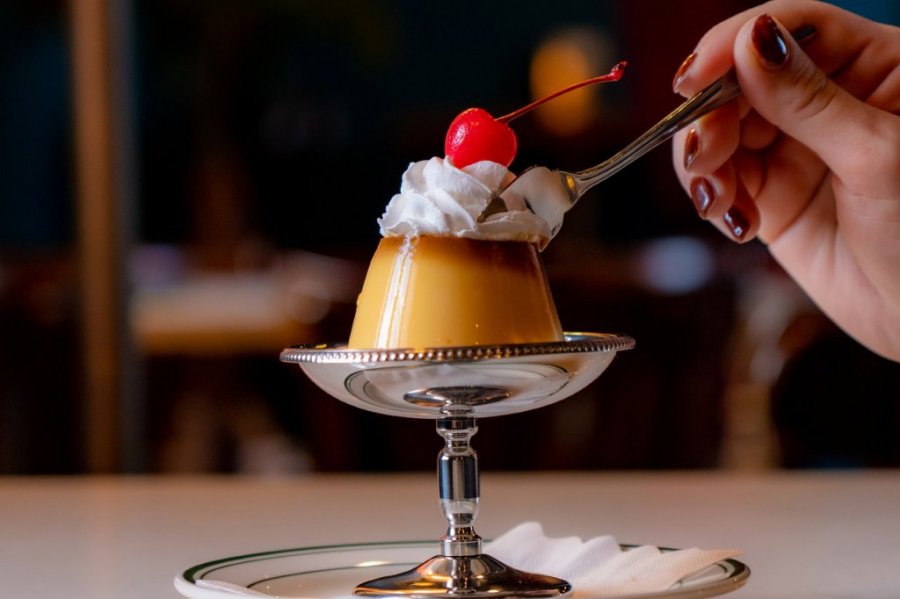 看板メニューのプリン