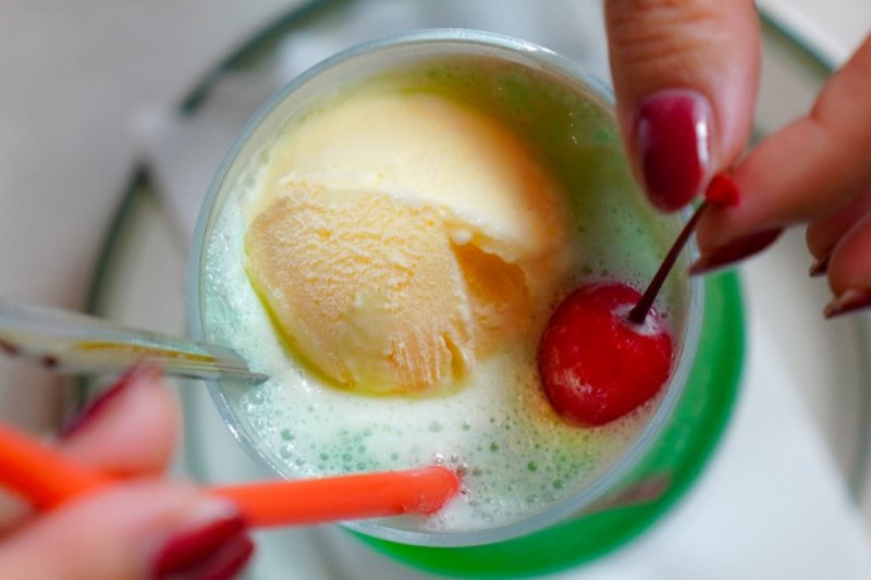 レトロな雰囲気のドリンク