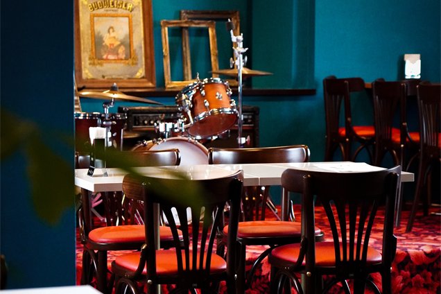 統一感のある店内