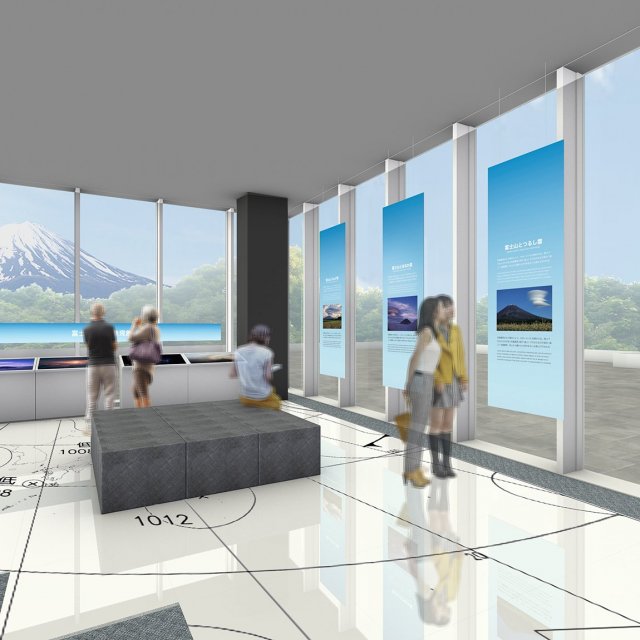 館内からの富士山の眺望も抜群！