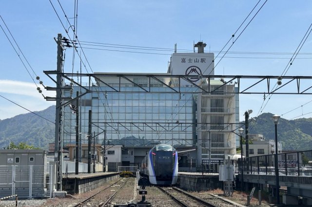 富士山駅到着