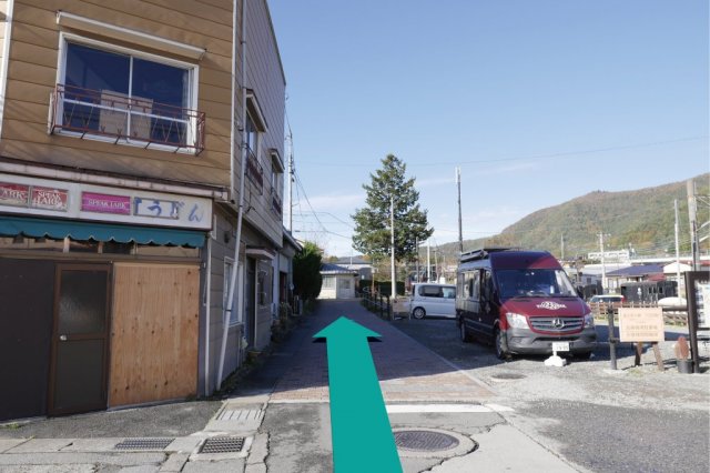 下吉田車站 側面道路