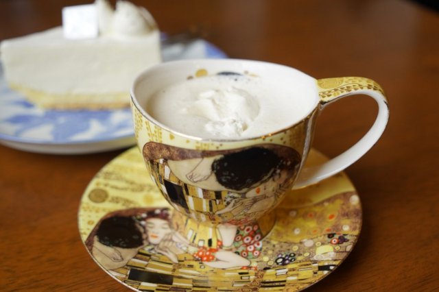 富士山の水で淹れたコーヒー