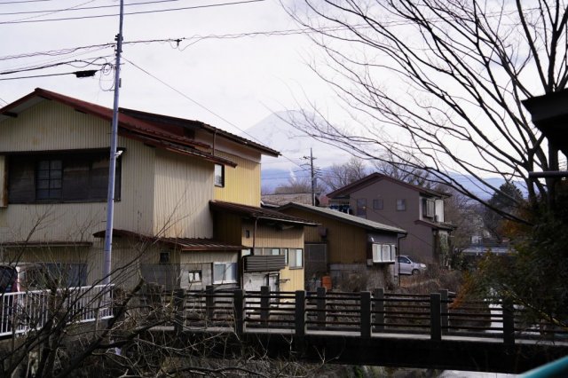 富士山と街並み