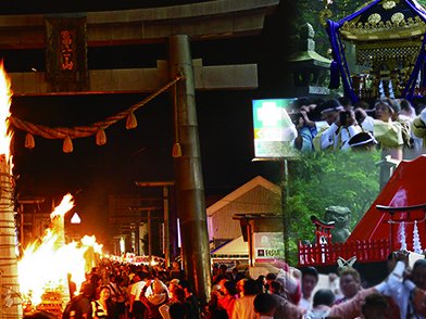 吉田の火祭り 国指定重要無形民俗文化財 日本三奇祭
