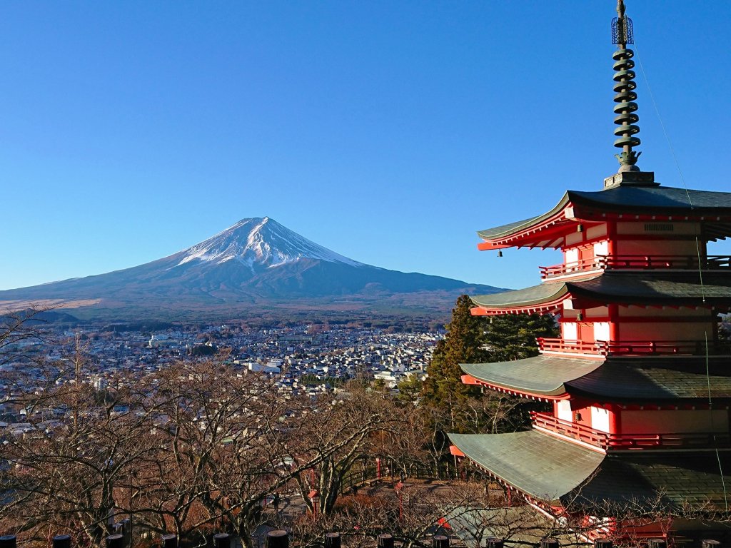 富士山 富士吉田市内ライブカメラ