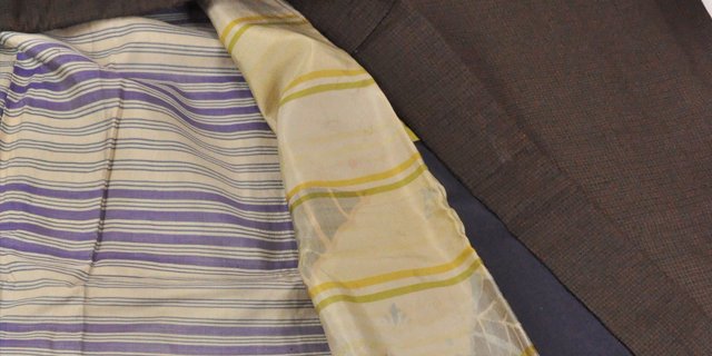 羽織の裏地に使われた極薄の絹織物「甲斐絹」